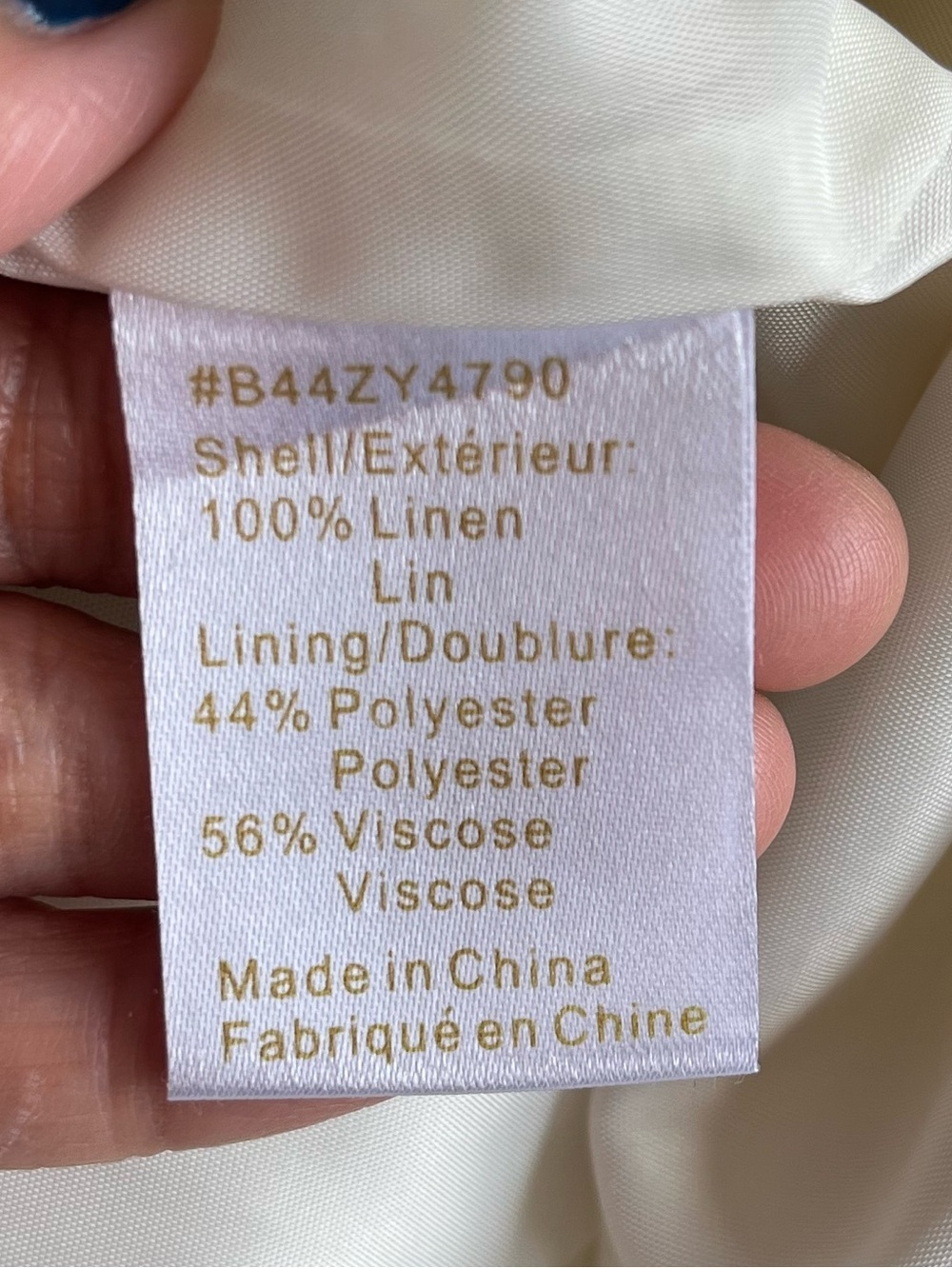 Sandra Angelozzi 100% Linen White Square Neck Dress Fully Lined EU 36 US 6 - Picture 6 of 16